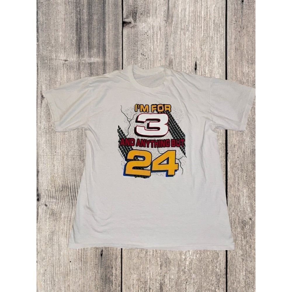 Vintage 1997 Dale Earnhardt "I'm For 3 & Anything But 24" Shirt Men’s Size Large
